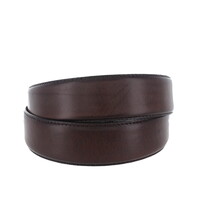 Ermes | Casual lederen riem 4cm |  Donkerbruin