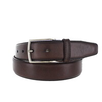 Tudor | Geklede herenriem 3,5cm |  Donkerbruin