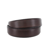 Tudor | Geklede herenriem 3,5cm |  Donkerbruin
