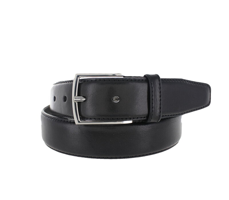 Tudor | Geklede herenriem 3,5cm |  Zwart