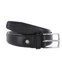 Tudor | Geklede herenriem 3,5cm |  Zwart