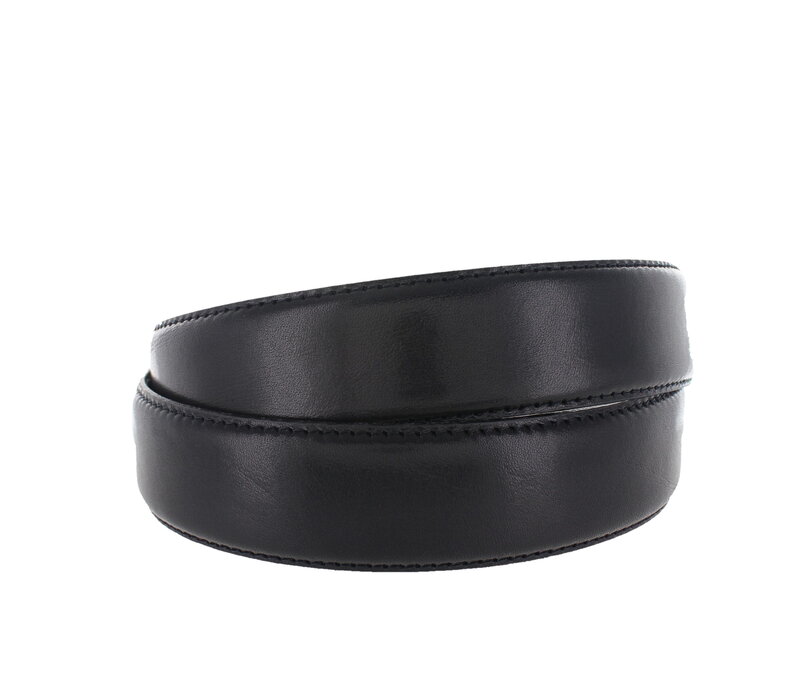 Tudor | Geklede herenriem 3,5cm |  Zwart