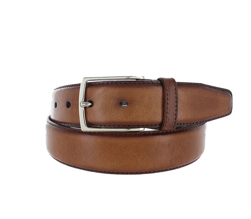 Tudor | Geklede herenriem 3,5cm |  Bruin