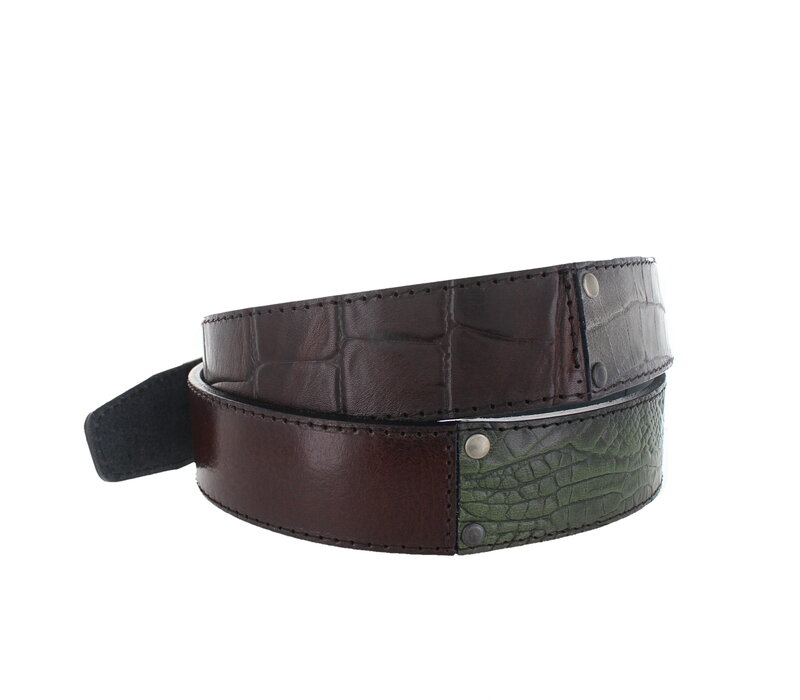 Enzo |  Multi jeans riem 4cm | Multicolour