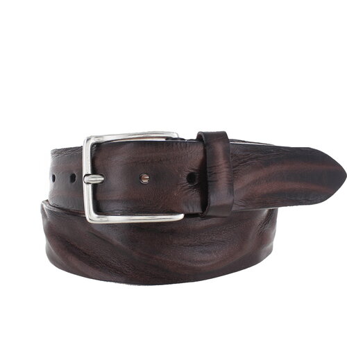  JOB86 Lorenzo | Leren heren jeansriem | Donkerbruin 