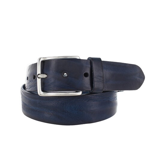  JOB86 Lorenzo | Leren heren jeansriem | Blauw 