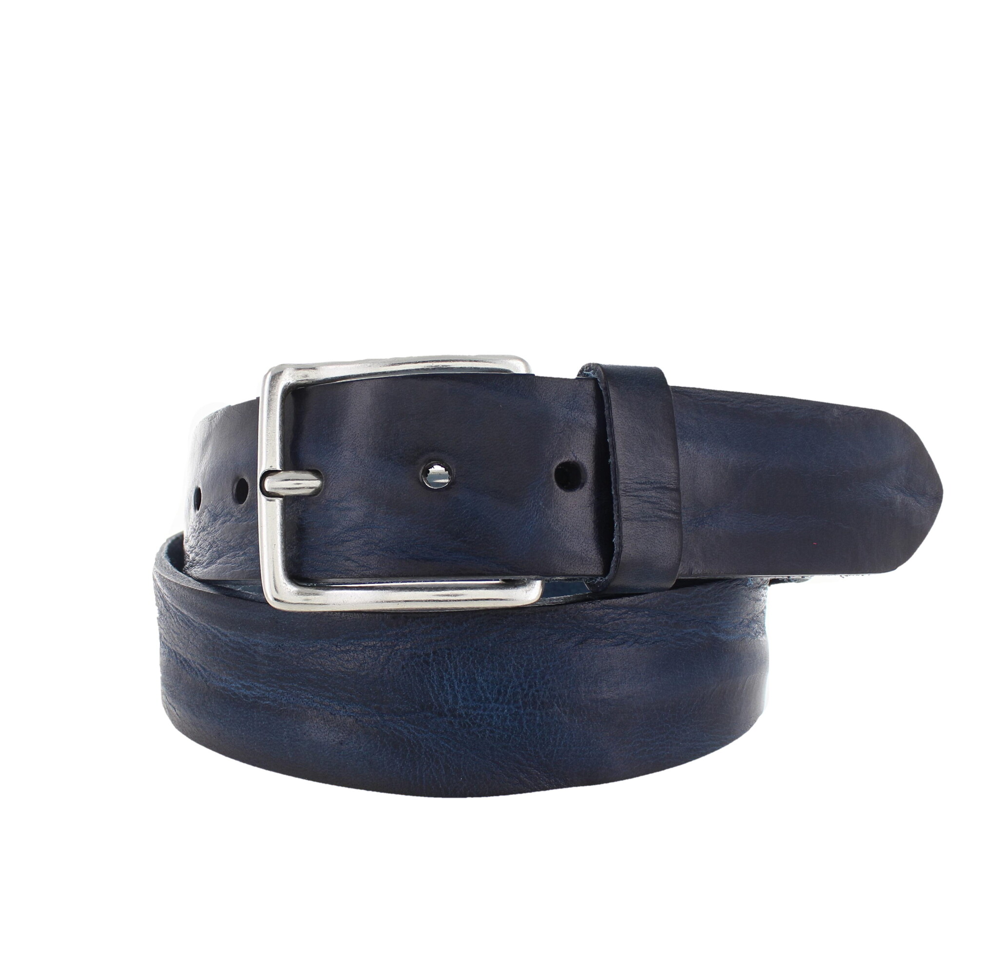 JOB86 Lorenzo | Leren heren jeansriem | Blauw