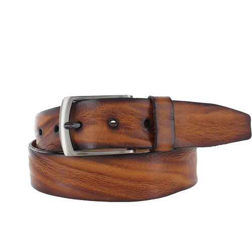  JOB86 Filippo | Leren herenriem 3,5cm | Cognac 