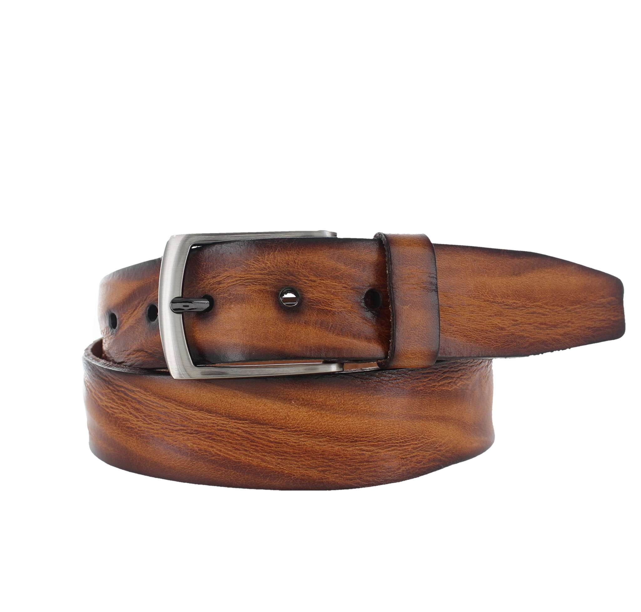 JOB86 Filippo | Leren herenriem 3,5cm | Cognac