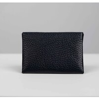 Lederen pasjeshouder | Donkerblauw