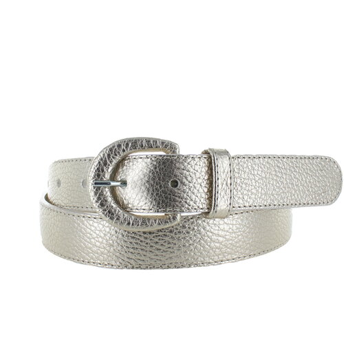  H.A.N. Cecile | Leren ceintuur 3cm | Lightgold 