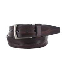 Filippo | Leren herenriem 3,5cm | Donkerbruin