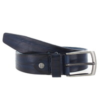 Filippo | Leren herenriem 3,5cm | Blauw