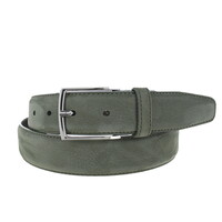 Guiseppe | Nubuck herenriem 3,5cm | Groen