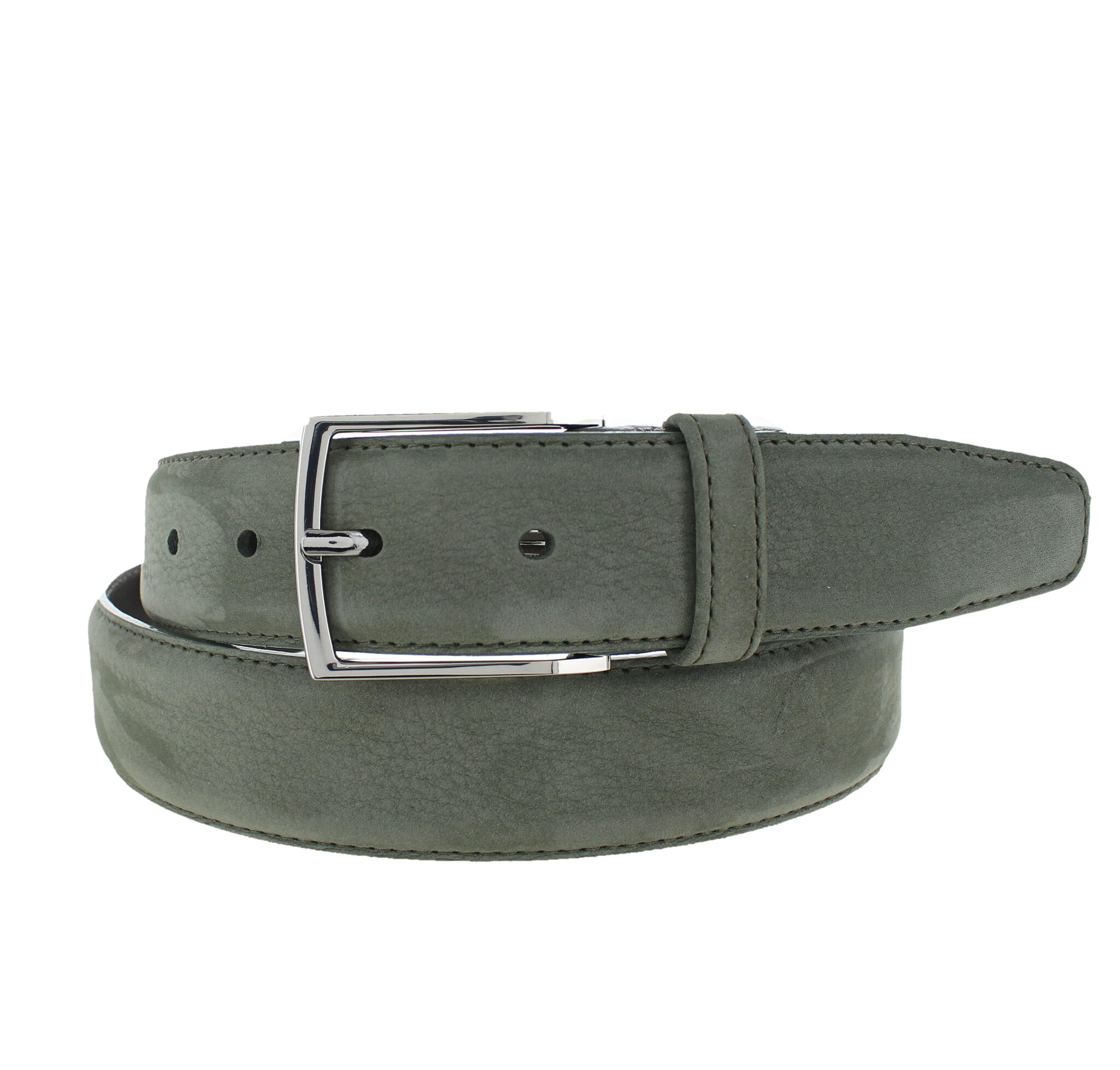 BRADBURY Guiseppe | Nubuck herenriem 3,5cm | Groen