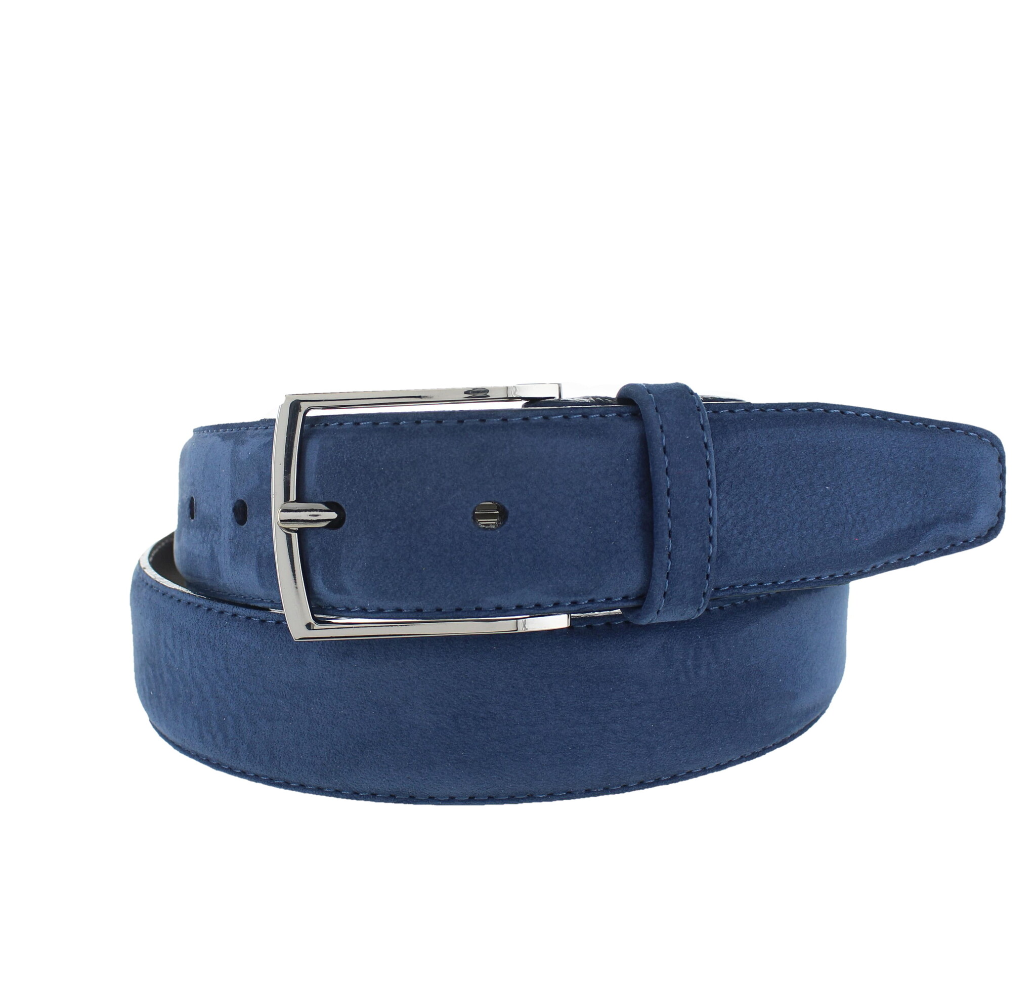 BRADBURY Guiseppe | Nubuck herenriem 3,5cm | Blauw