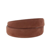 Guiseppe | Nubuck herenriem 3,5cm | Cognac