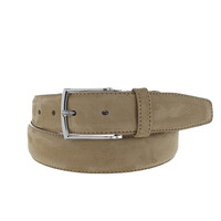 Guiseppe | Nubuck herenriem 3,5cm | Camel