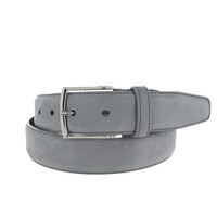 Guiseppe | Nubuck herenriem 3,5cm | Grijs