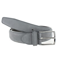 Guiseppe | Nubuck herenriem 3,5cm | Grijs