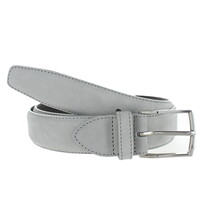 Guiseppe | Nubuck herenriem 3,5cm | Lichtgrijs