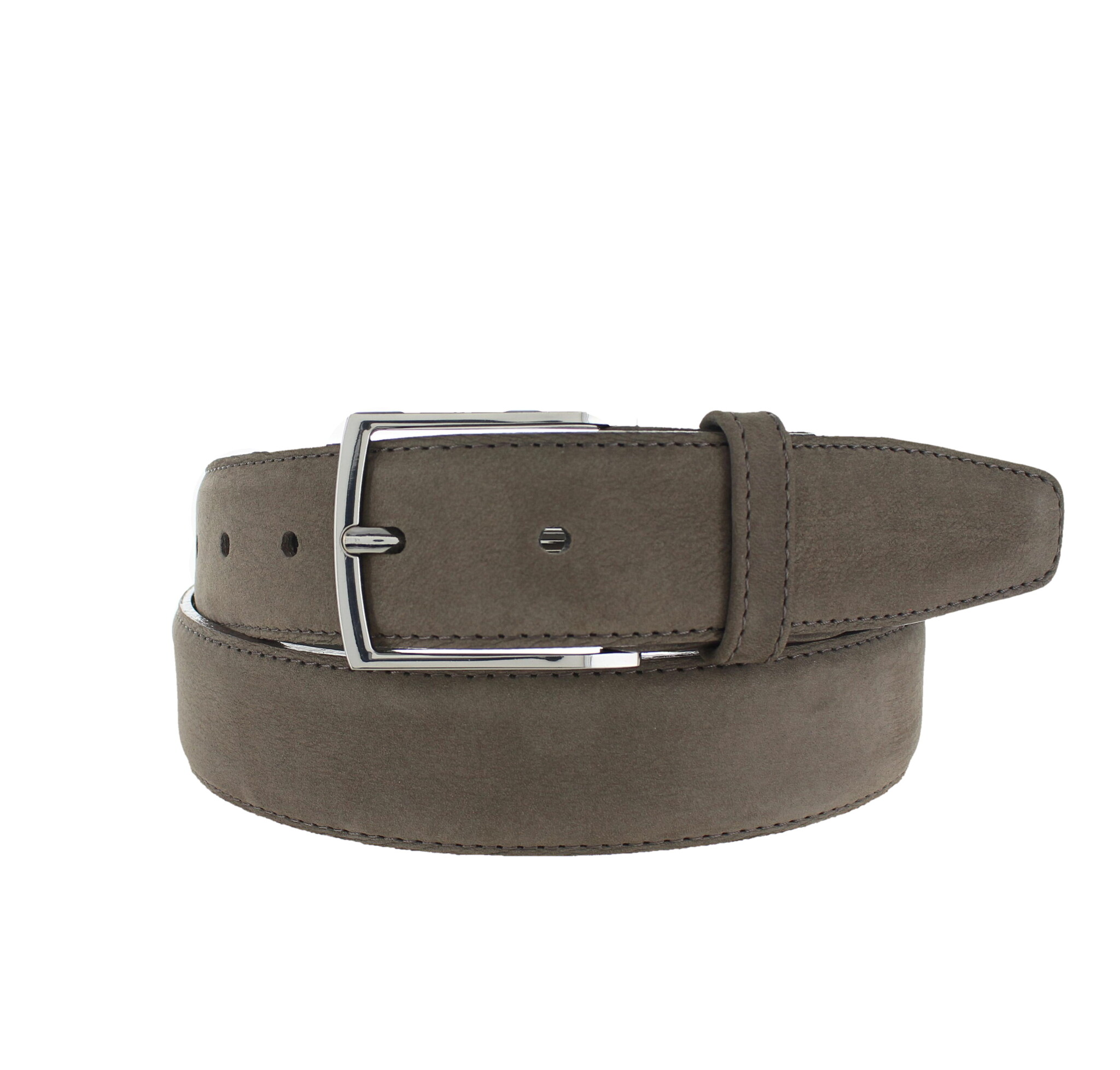 BRADBURY Guiseppe | Nubuck herenriem 3,5cm | Taupe