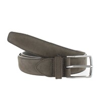 Guiseppe | Nubuck herenriem 3,5cm | Taupe
