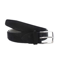 Guiseppe | Nubuck herenriem 3,5cm | Zwart