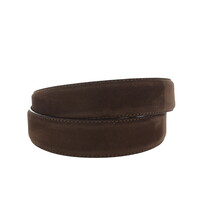Guiseppe | Nubuck herenriem 3,5cm | Bruin