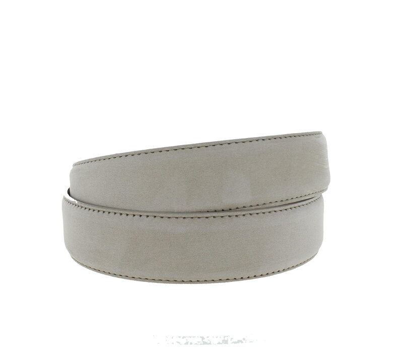 Guiseppe | Nubuck herenriem 3,5cm | Beige