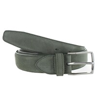 Guiseppe | Nubuck herenriem 3,5cm | Groen