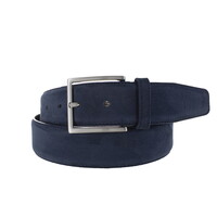 Fausto | Nubuck ceintuur 4cm | Donkerblauw