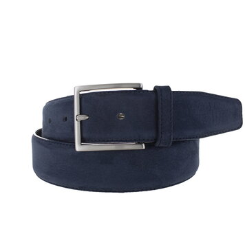 JOB86 Fausto | Nubuck ceintuur 4cm | Donkerblauw