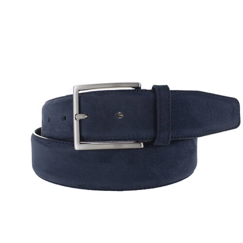 JOB86 Fausto | Nubuck ceintuur 4cm | Donkerblauw 