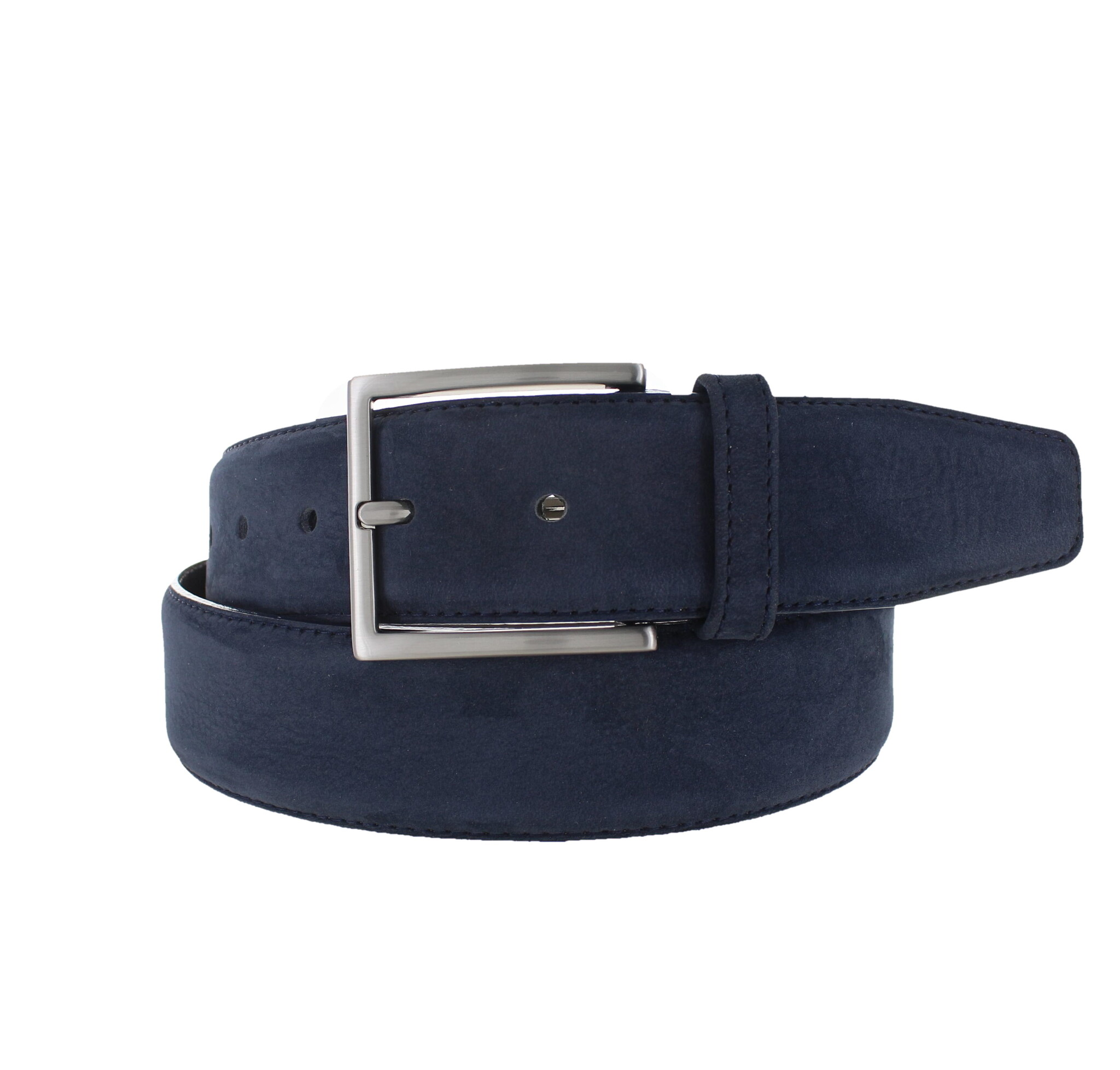 JOB86 Fausto | Nubuck ceintuur 4cm | Donkerblauw