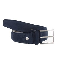 Fausto | Nubuck ceintuur 4cm | Donkerblauw