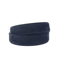 Fausto | Nubuck ceintuur 4cm | Donkerblauw