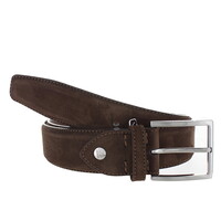 Fausto | Nubuck ceintuur 4cm | Bruin