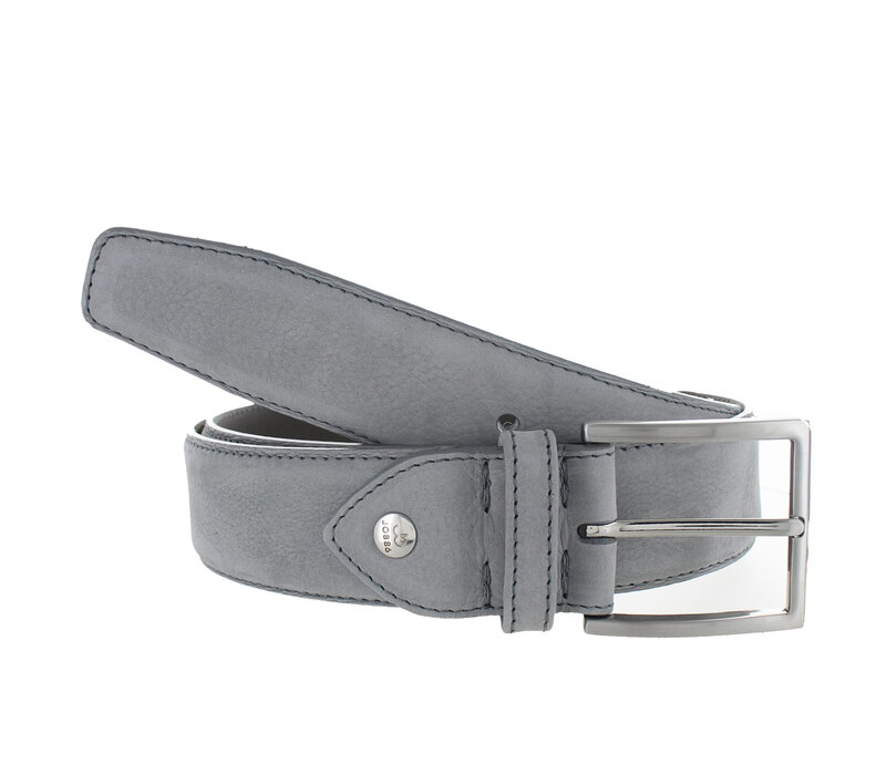 Fausto | Nubuck ceintuur 4cm | Grijs