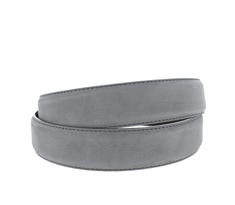 Fausto | Nubuck ceintuur 4cm | Grijs