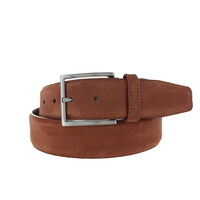 Fausto | Nubuck ceintuur 4cm | Cognac