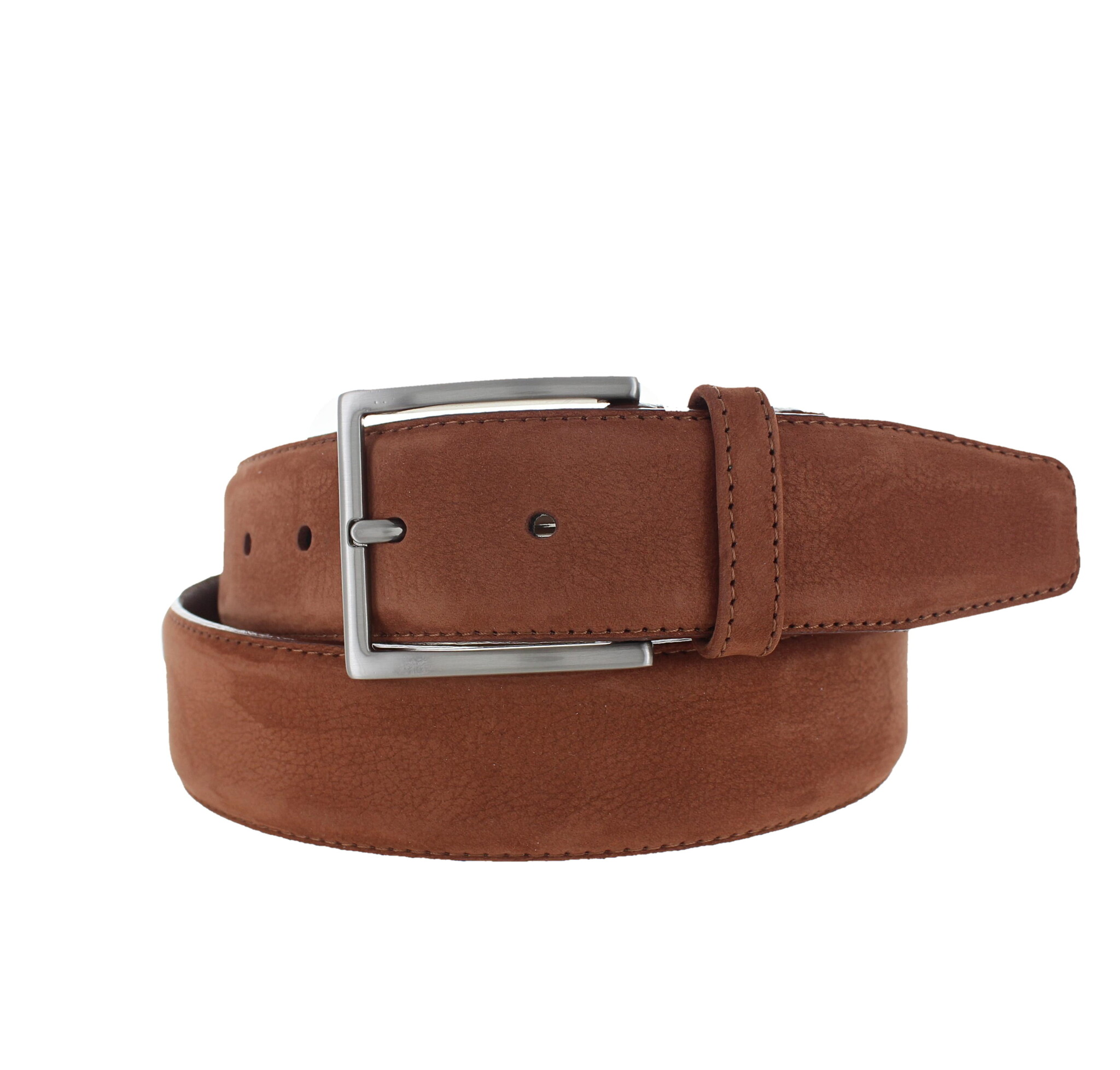 JOB86 Fausto | Nubuck ceintuur 4cm | Cognac