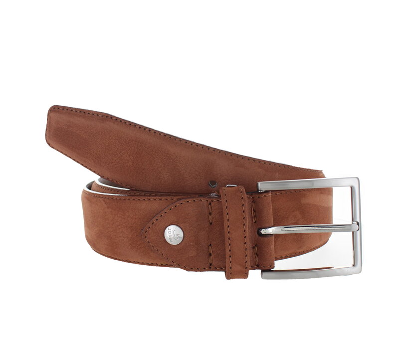 Fausto | Nubuck ceintuur 4cm | Cognac