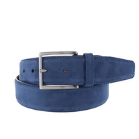 Fausto | Nubuck ceintuur 4cm | Blauw