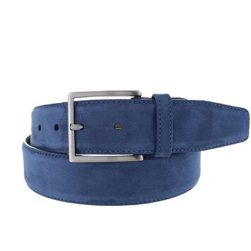 JOB86 Fausto | Nubuck ceintuur 4cm | Blauw