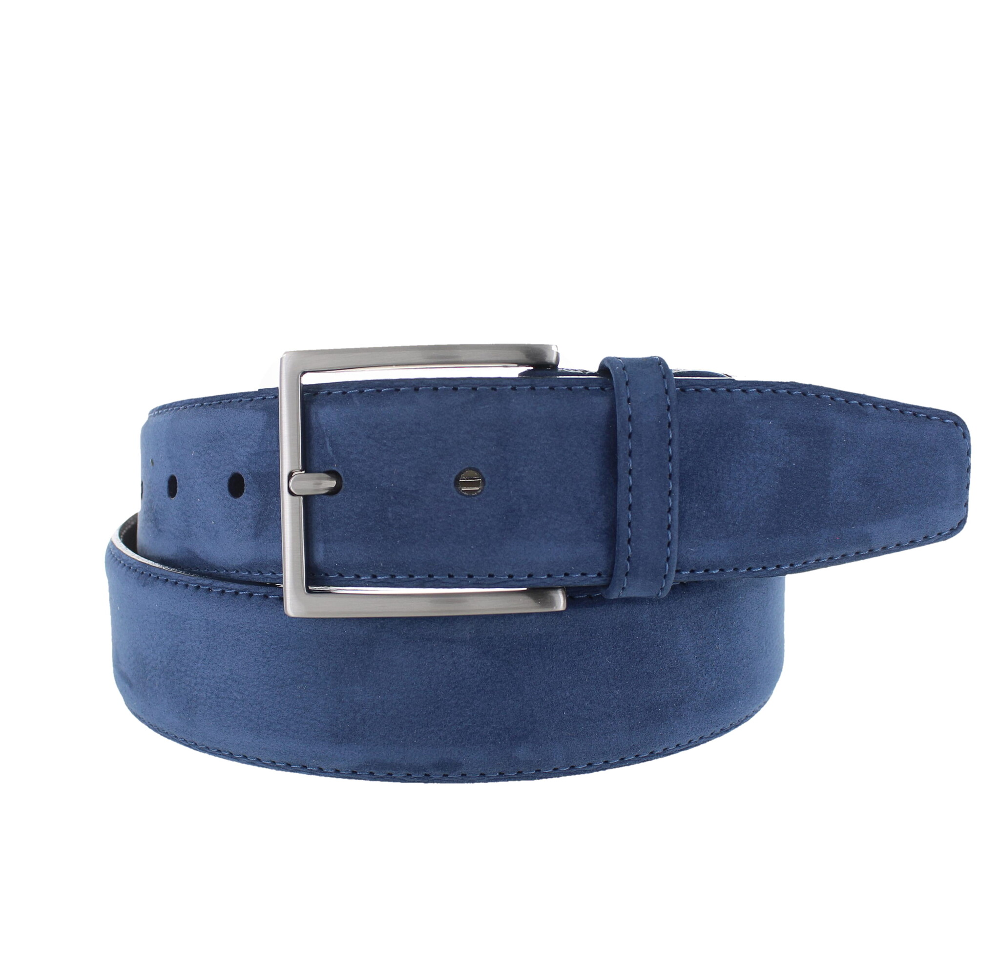 JOB86 Fausto | Nubuck ceintuur 4cm | Blauw