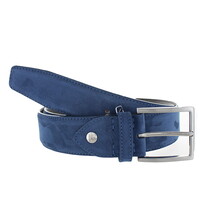 Fausto | Nubuck ceintuur 4cm | Blauw