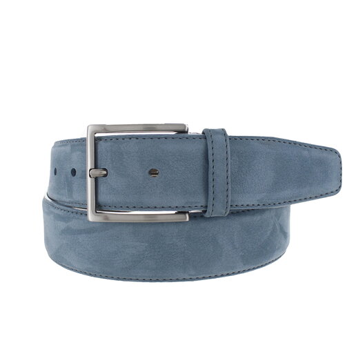  JOB86 Fausto | Nubuck ceintuur 4cm | Grijsblauw 