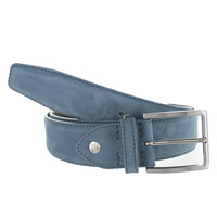 Fausto | Nubuck ceintuur 4cm | Grijsblauw