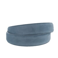 Fausto | Nubuck ceintuur 4cm | Grijsblauw
